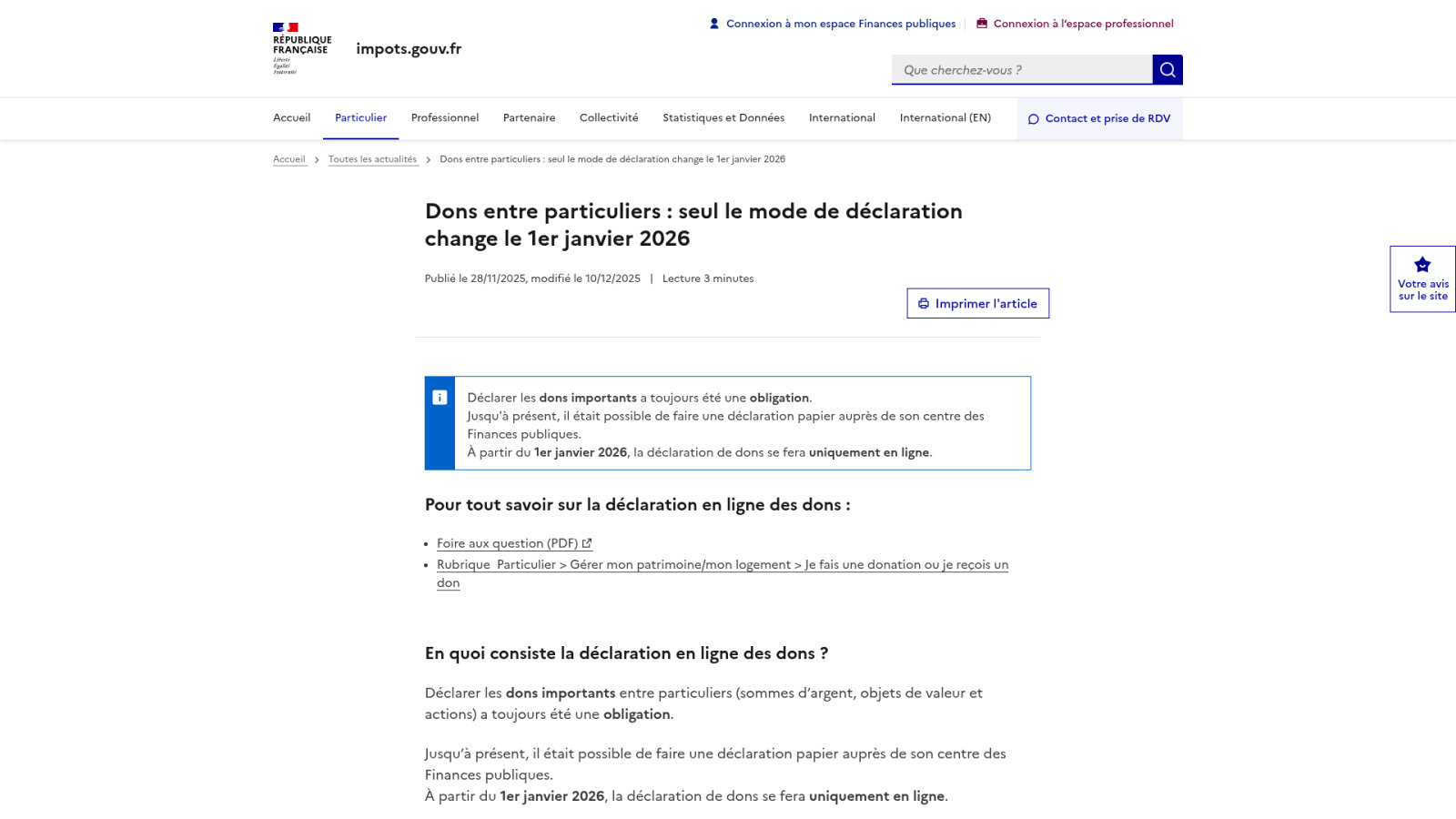 Procédure déclarative : télédéclaration obligatoire et délais de rigueur